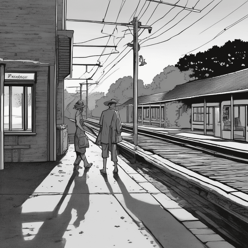 Waiting for the empty platform to feel real.