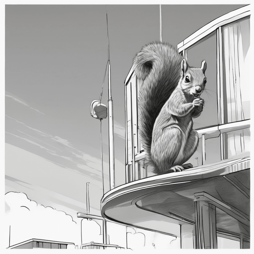 This pole's the only perch he's seen.